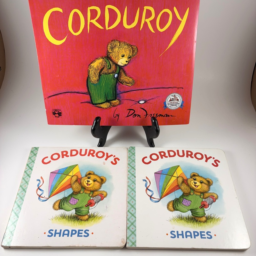 Corduroy by Don Freeman Book Lot of 3 Books Corduroy Shapes Board Books‎